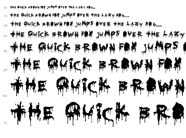 HoMicIDE EFfeCt font waterfall